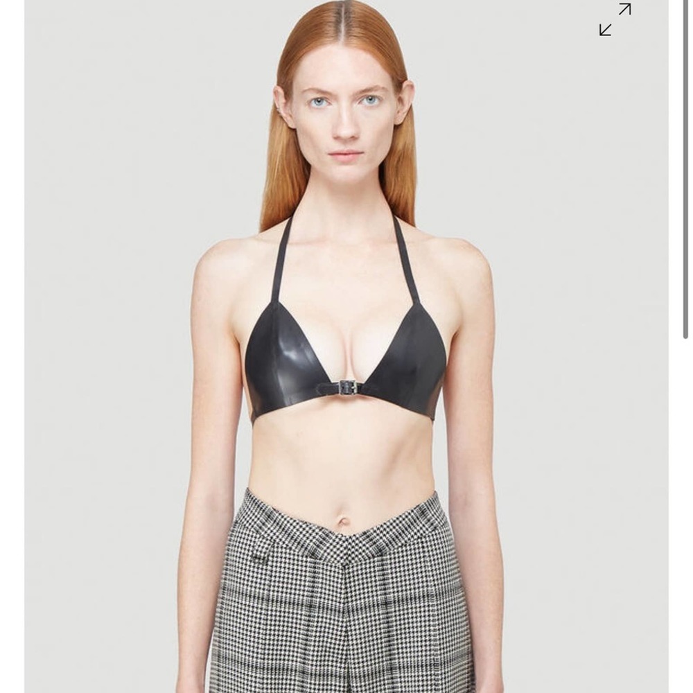 Saint Laurent Latex Triangle Bra - Picture 1 of 11